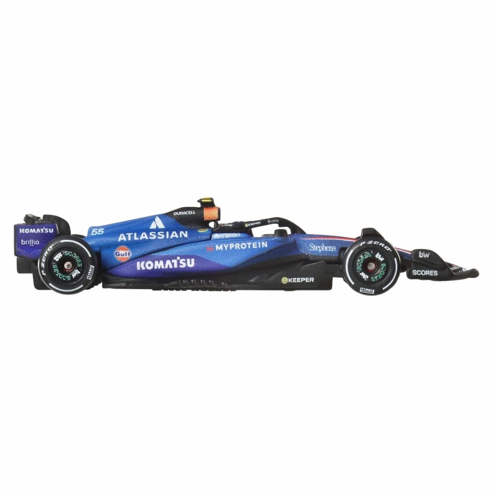 Masinuta metalica de curse, Hot Wheels, Atlassian Williams Racing 2025, Formula 1 Team 55, JKD85