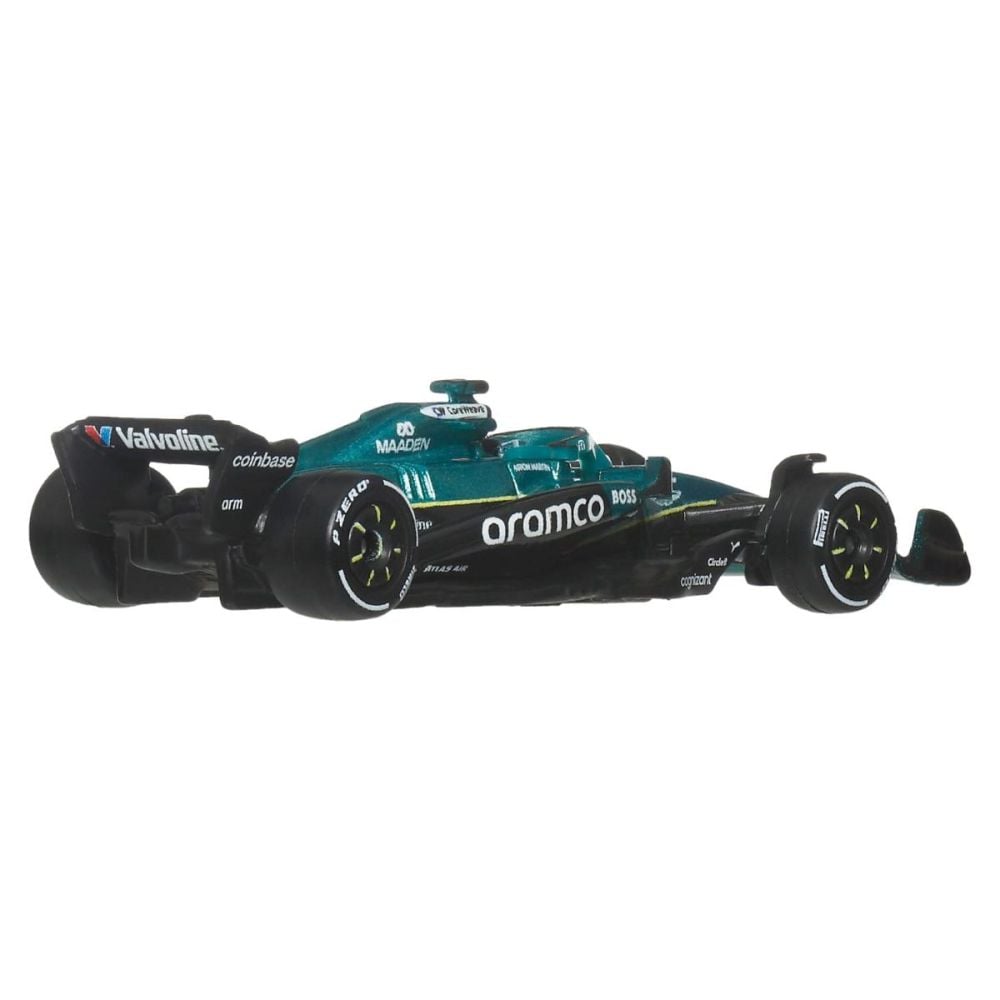 Masinuta metalica de curse, Hot Wheels, Aramco Team, 2025 Formula 1 Aston Martin #18, JKD87