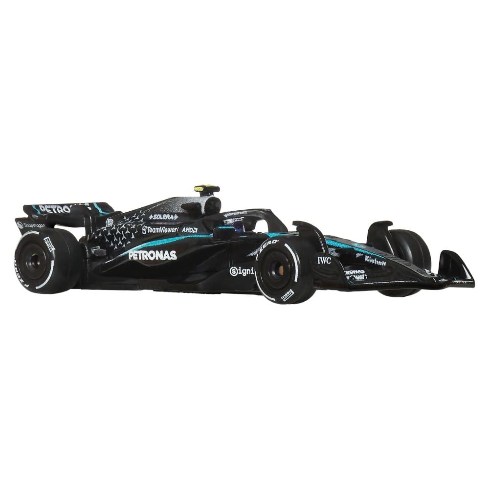 Masinuta metalica de curse, Hot Wheels, AMG PETRONAS Team, 2025 Formula 1 Mercedes #12, JKD92