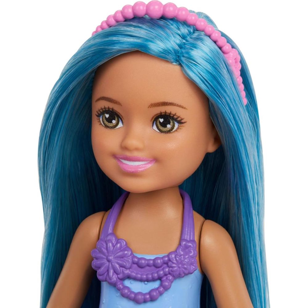 Papusa Barbie, Mermaid Chelsea Fantasy, Blue, JKH55