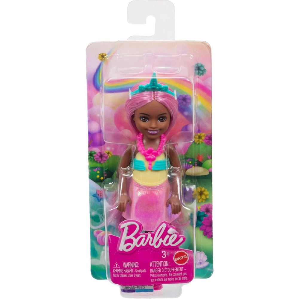 Papusa Barbie, Unicorn Chelsea Fantasy, Roz, JKH57