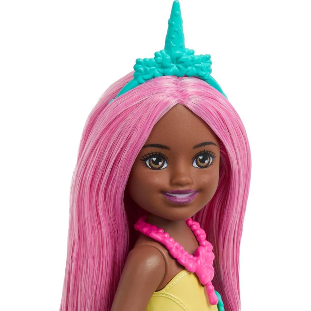 Papusa Barbie, Unicorn Chelsea Fantasy, Roz, JKH57