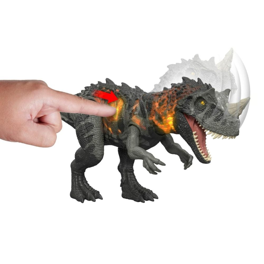 Figurina articulata, Jurassic World Survival, Wild Roar, Ceratosaurus, JKL77