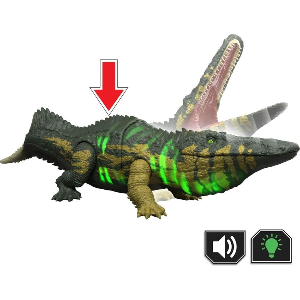 Figurina articulata, Jurassic World Survival, Wild Roar, Stomatosuchus, JKL82