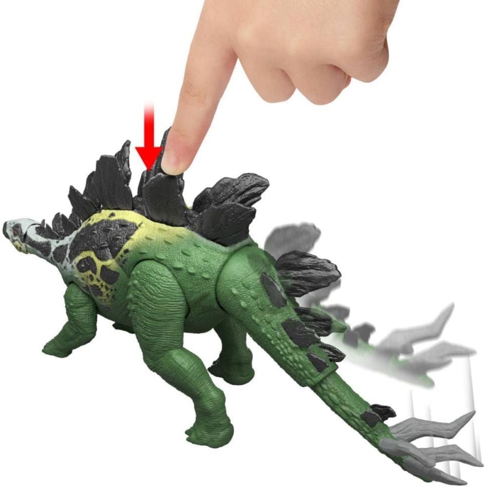 Figurina articulata, Jurassic World Survival, Wild Roar, Stegosaurus, JKL85