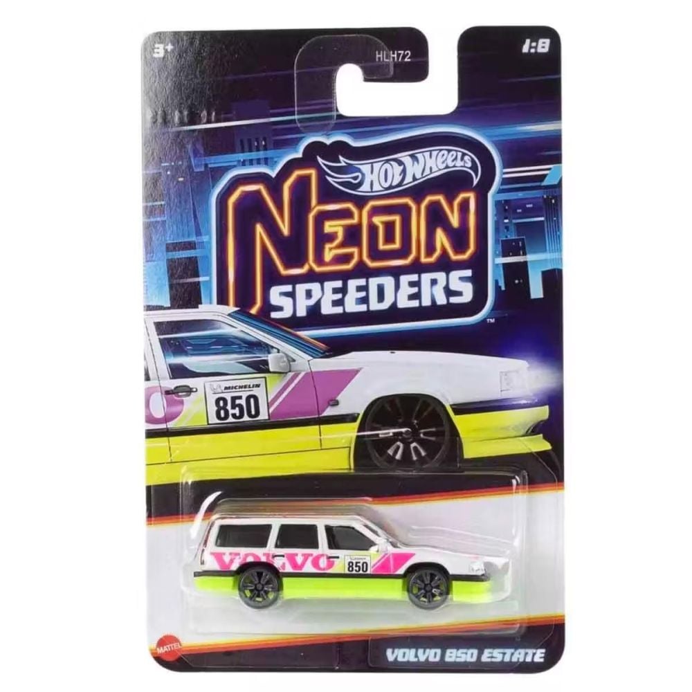 Masinuta metalica, Hot Wheels, Neon Speeders, Volvo 850 Estate, JKX93