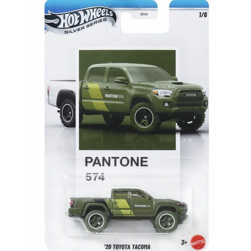 Masina metalica, Hot Wheels, Silver Series, Pantone 574, ’20 Toyota Tacoma, JKY57
