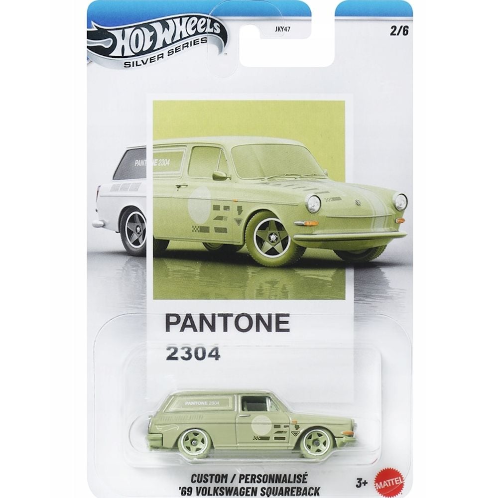 Masina metalica, Hot Wheels, Silver Series, Pantone 2304, 69 Volkswagen Squareback, JKY60
