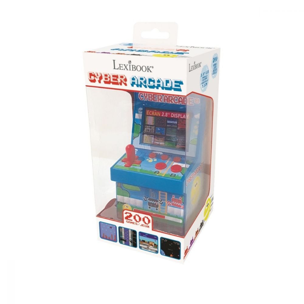 Consola Cyber Arcade Lexibook, 200 jocuri
