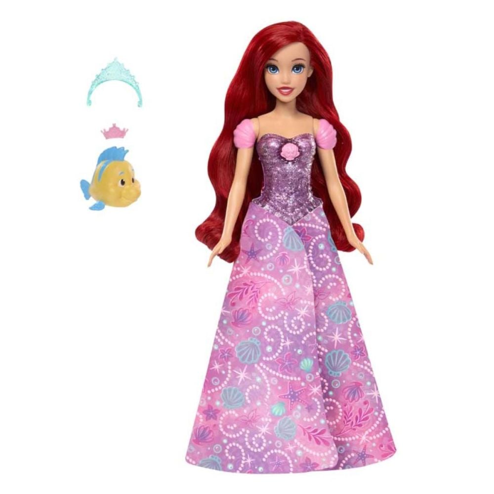 Papusa Ariel transformabila din printesa in sirena, Disney Princess, JLK19