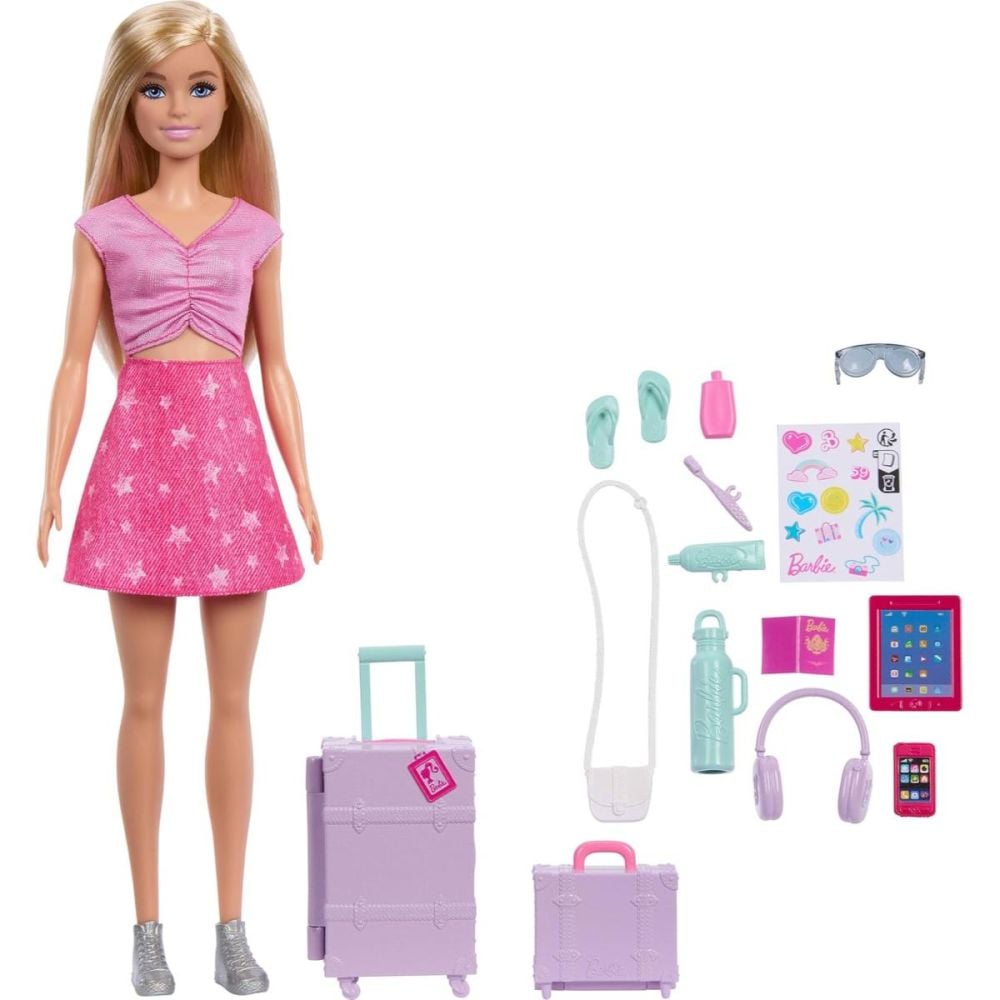 Papusa cu accesorii, Barbie, Family&Friends, Malibu Endless Adventure, JMJ47