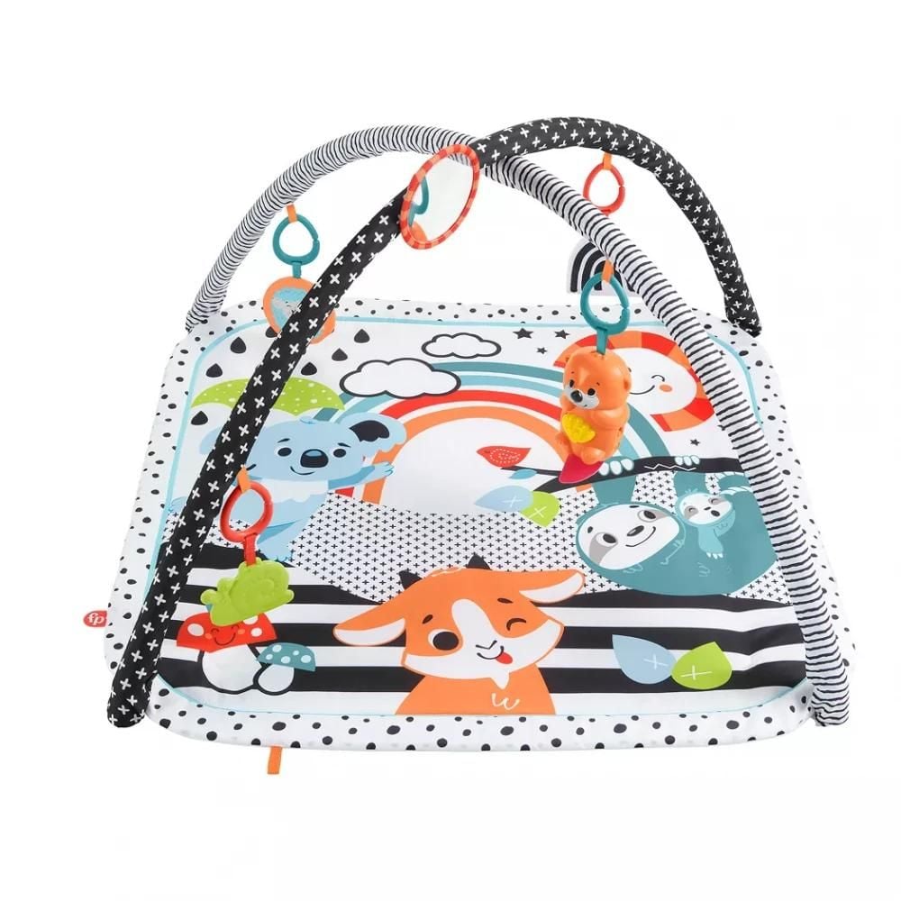 Saltea cu activitati 3 in 1, Fisher Price, Glow & Grow Gym, JMN72