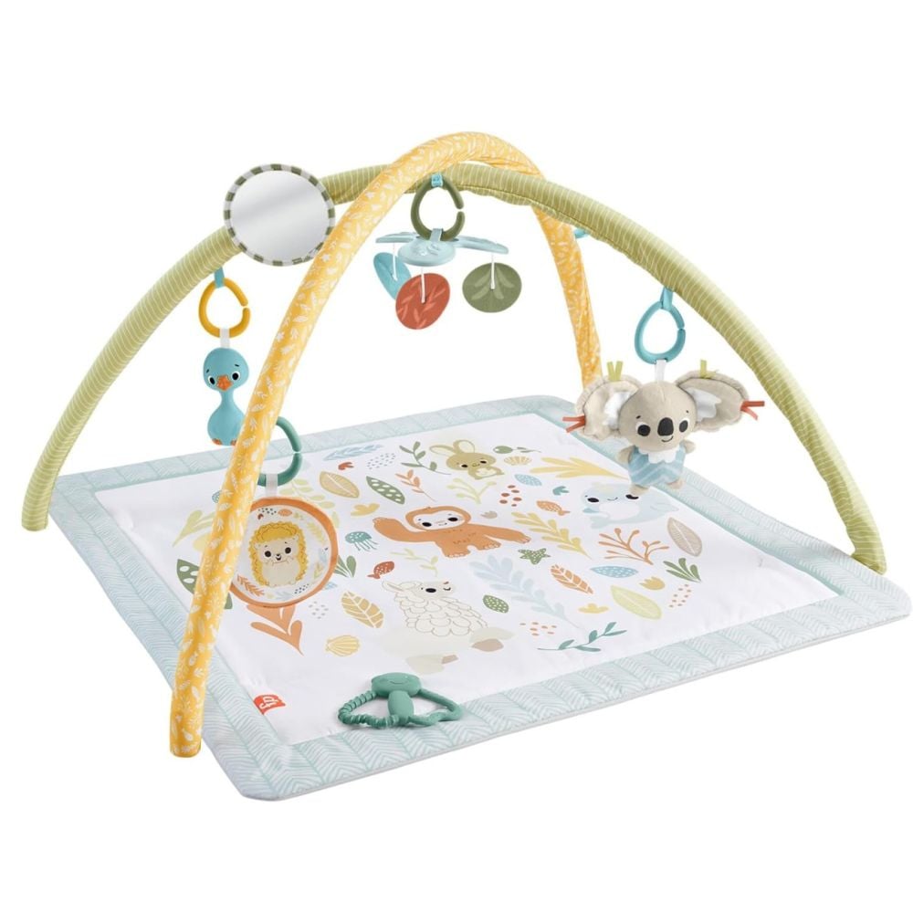 Saltea cu activitati, Fisher Price, Simply Senses Newborn Gym, JMN74