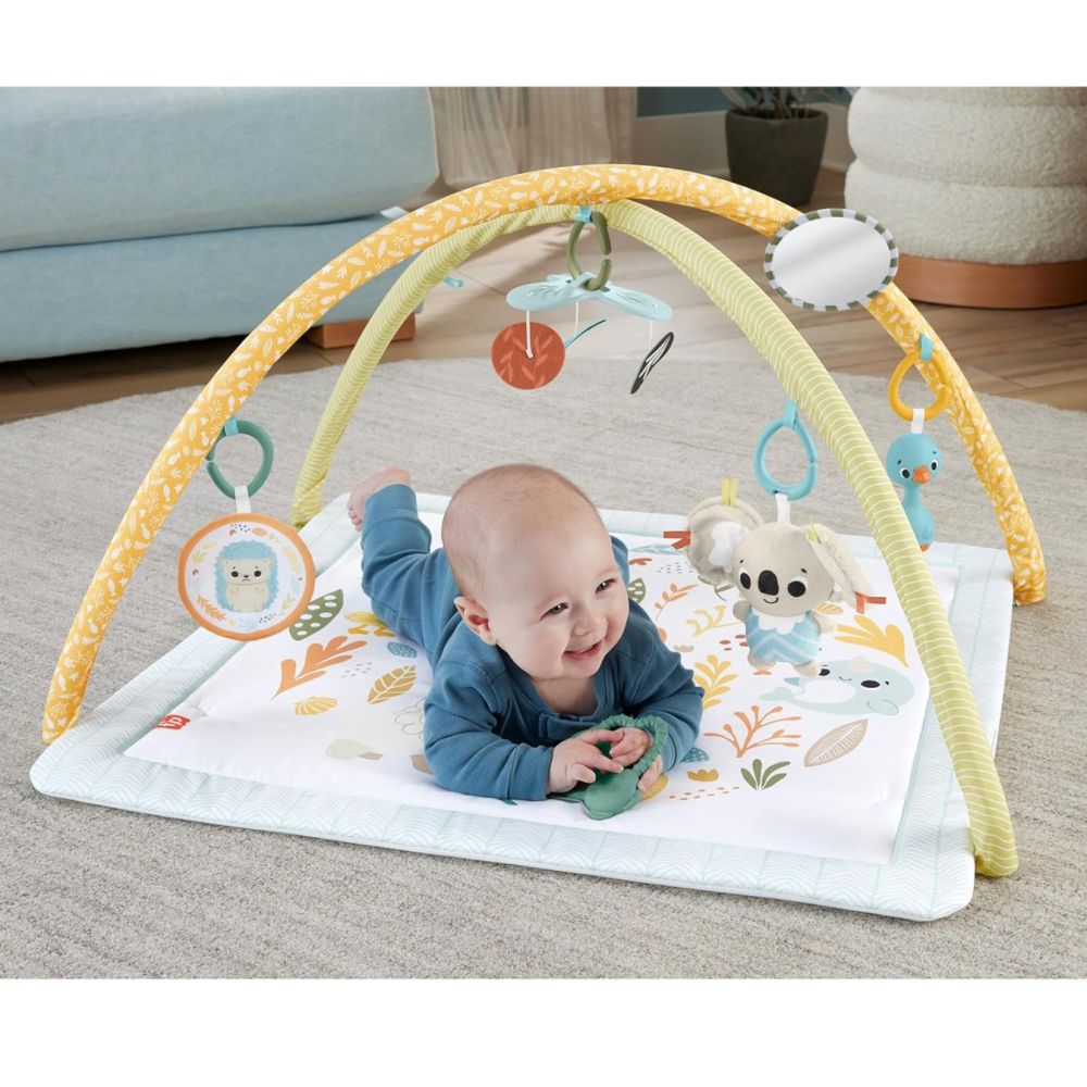 Saltea cu activitati, Fisher Price, Simply Senses Newborn Gym, JMN74