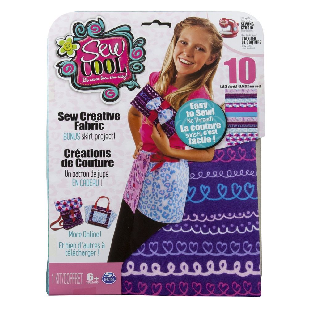 Joc creativ Sew Cool Creative Fabric Kit, Bonus Skirt Project