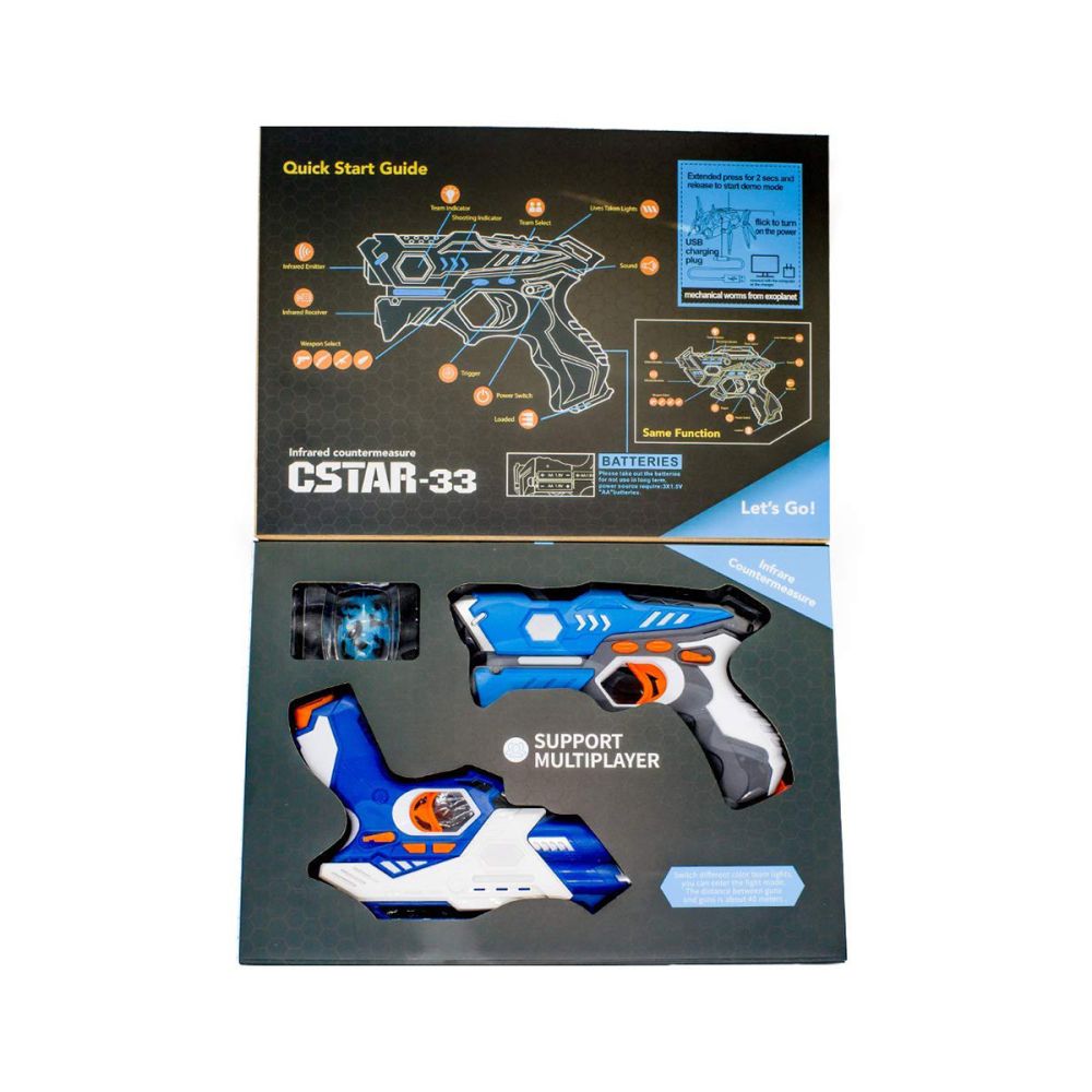 Set multiplayer cu 2 pistoale si Alien Bug, Laser Tag Action One
