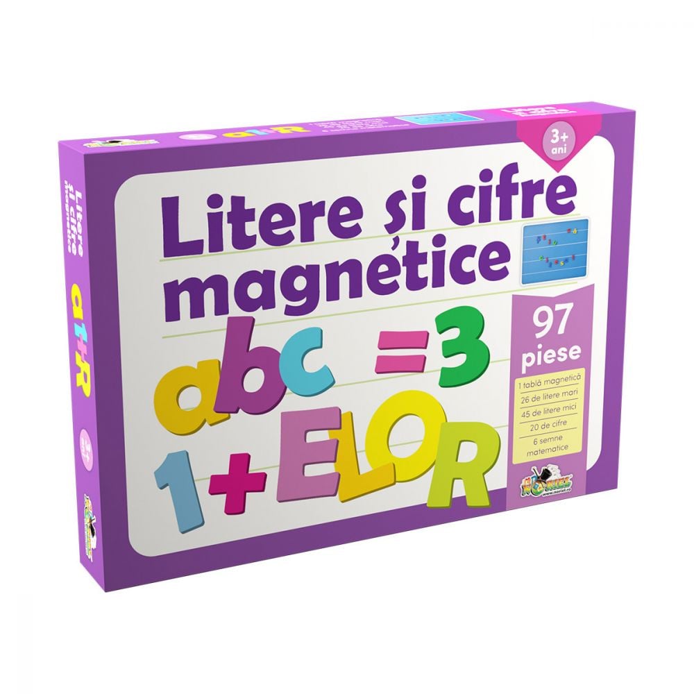 Joc educativ Noriel - Jocul literelor si cifrelor magnetic II