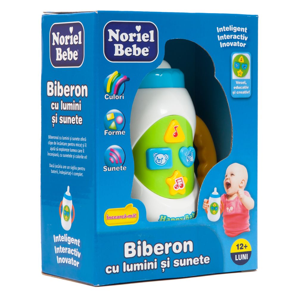 Jucarie bebelusi Noriel Bebe - Biberon cu lumini si sunete