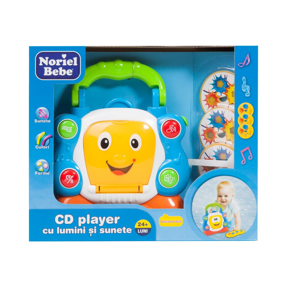Jucarie bebelusi Noriel Bebe - CD Player cu lumini si sunete