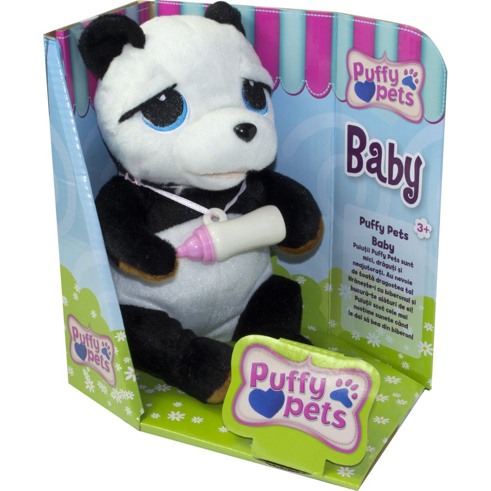 Jucarie de plus interactiva Noriel Pets - Ursuletul Panda Baby