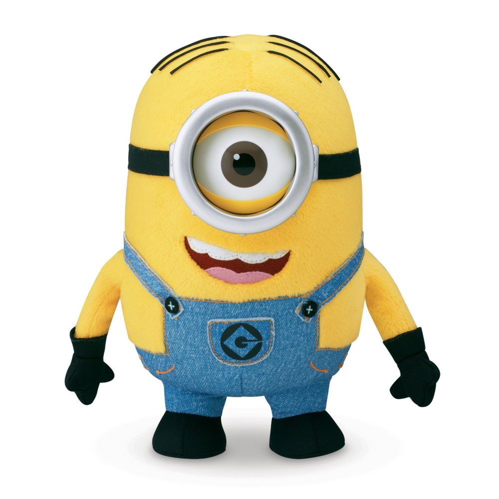 Jucarie de plus Minioni Despicable Me - Stuart Intrebator, 18 cm