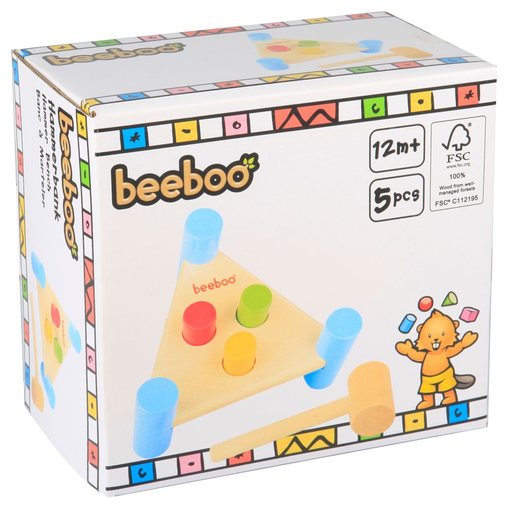 Jucarie educativa Beeboo - Set de joaca cu ciocan