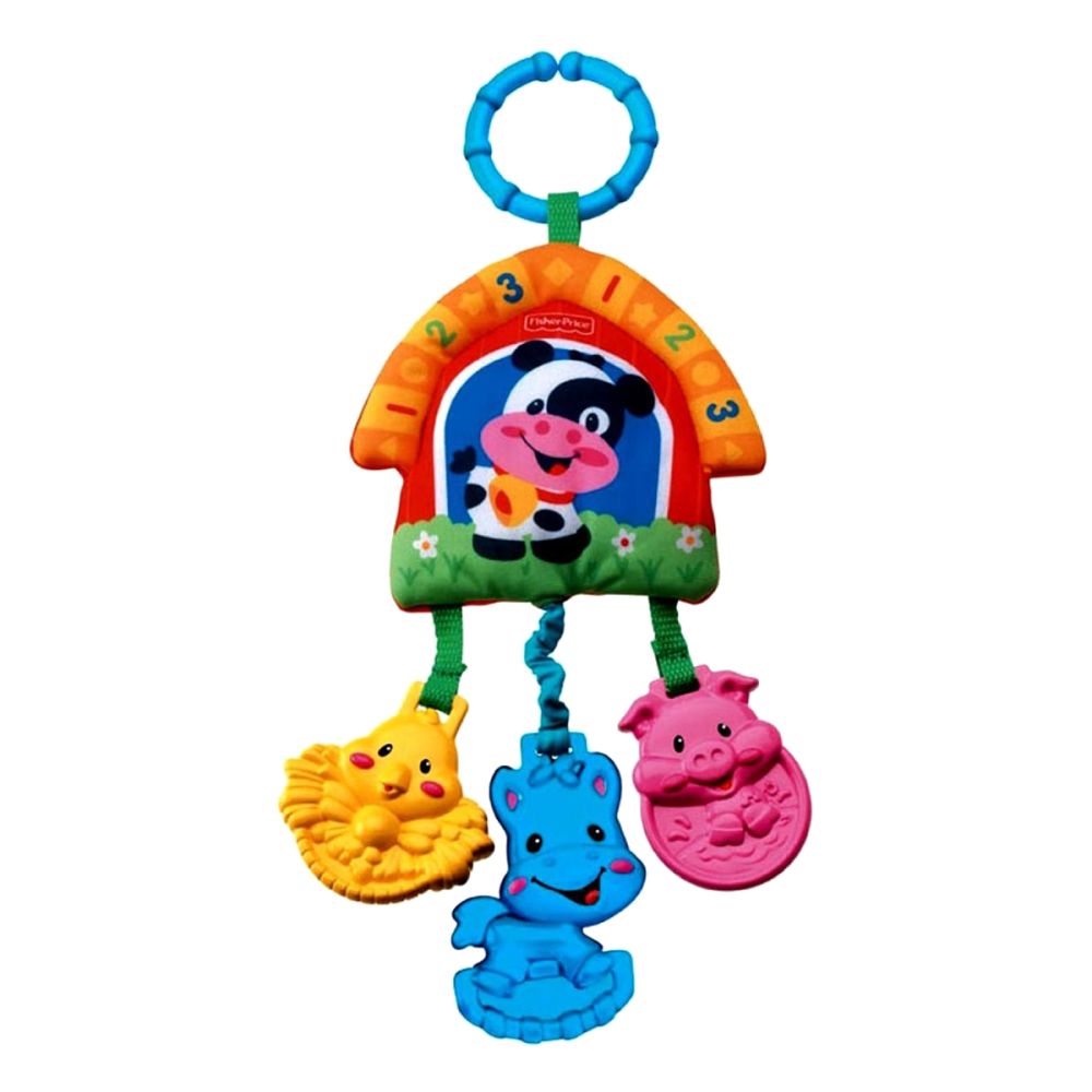 Jucarie pentru carucior Fisher Price - Mini-carusel muzical Ferma