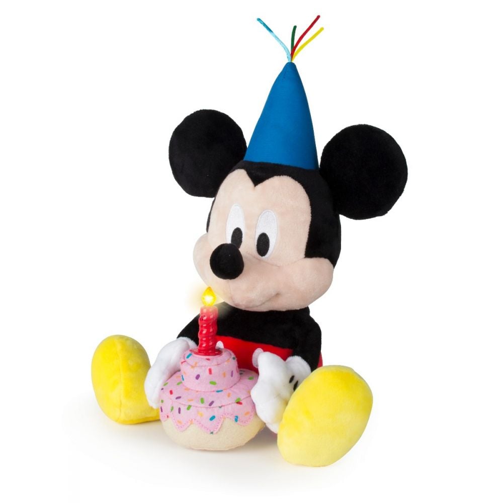 Jucarie de plus Disney Mickey Mouse Happy Birthday