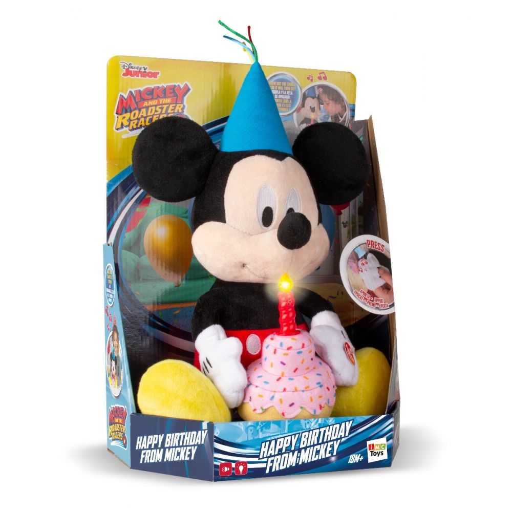 Jucarie de plus Disney Mickey Mouse Happy Birthday