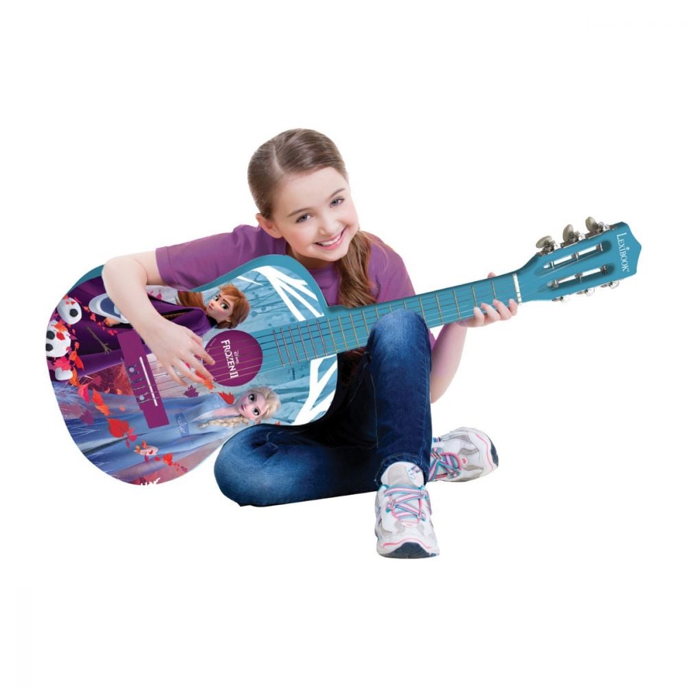 Chitara acustica de lemn Disney Frozen 2, 78 cm