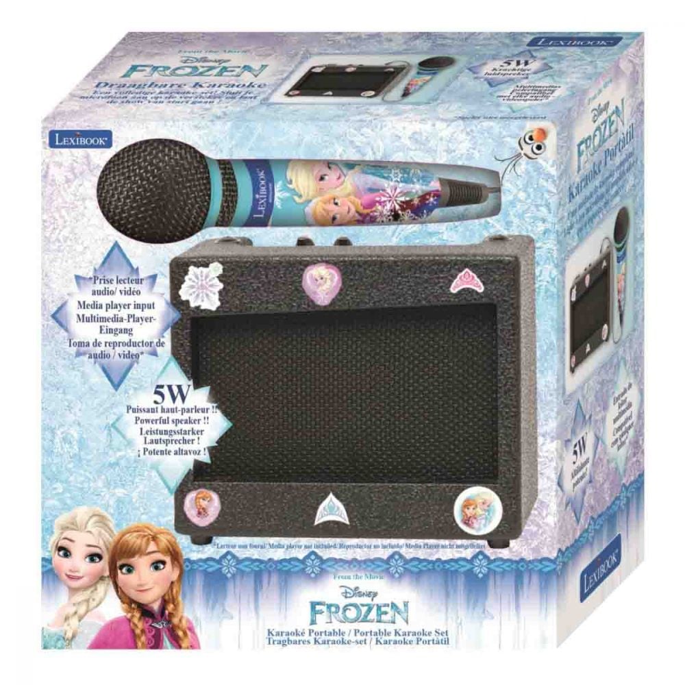 Karaoke portabil cu amplificator si microfon, Disney Frozen 2