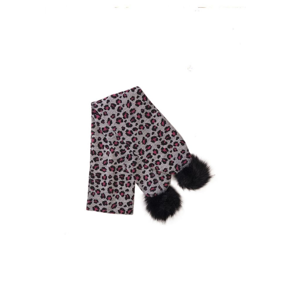 Fular tricotat, animal print Minoti, KG SCARF