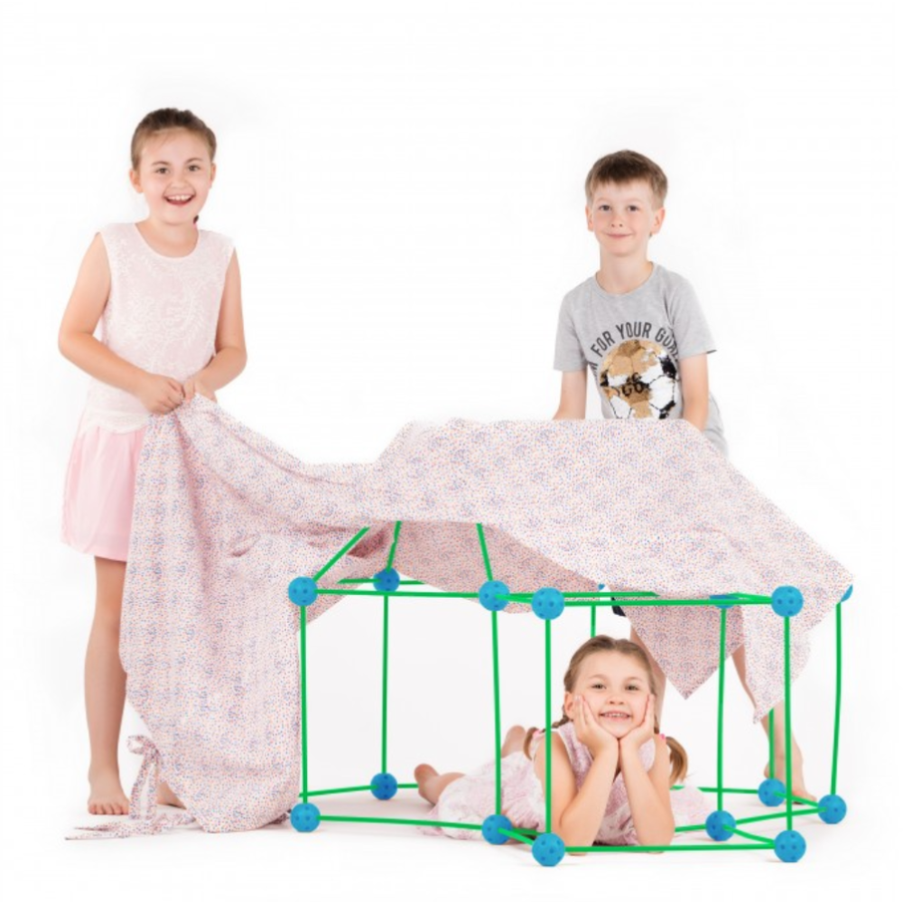 Set de constructie 3D, Crazy Tent, Cort pentru copii