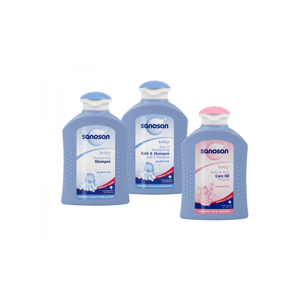 Kit de baie pentru bebelusi Sanosan