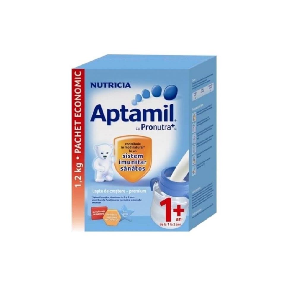 Lapte praf de crestere Aptamil Nutricia Premium 1+, 1200g