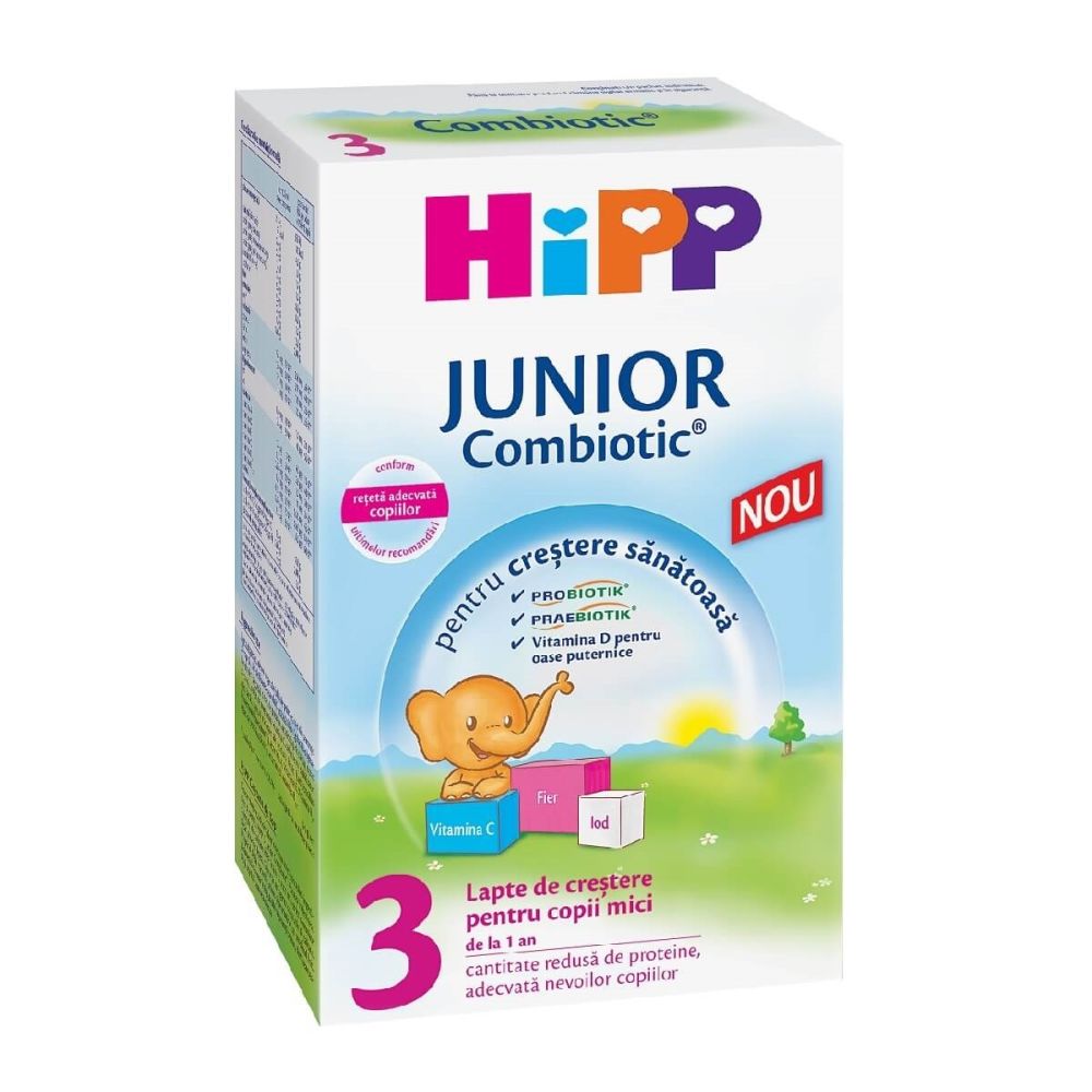 Lapte praf de crestere HiPP 3 Combiotic Junior, 500g