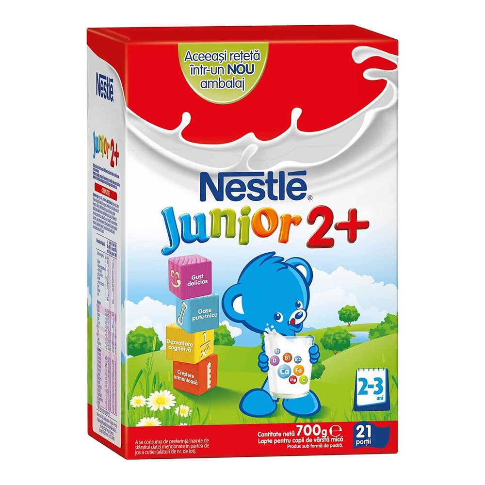 Lapte praf de crestere Nestle Junior 2+, 700g