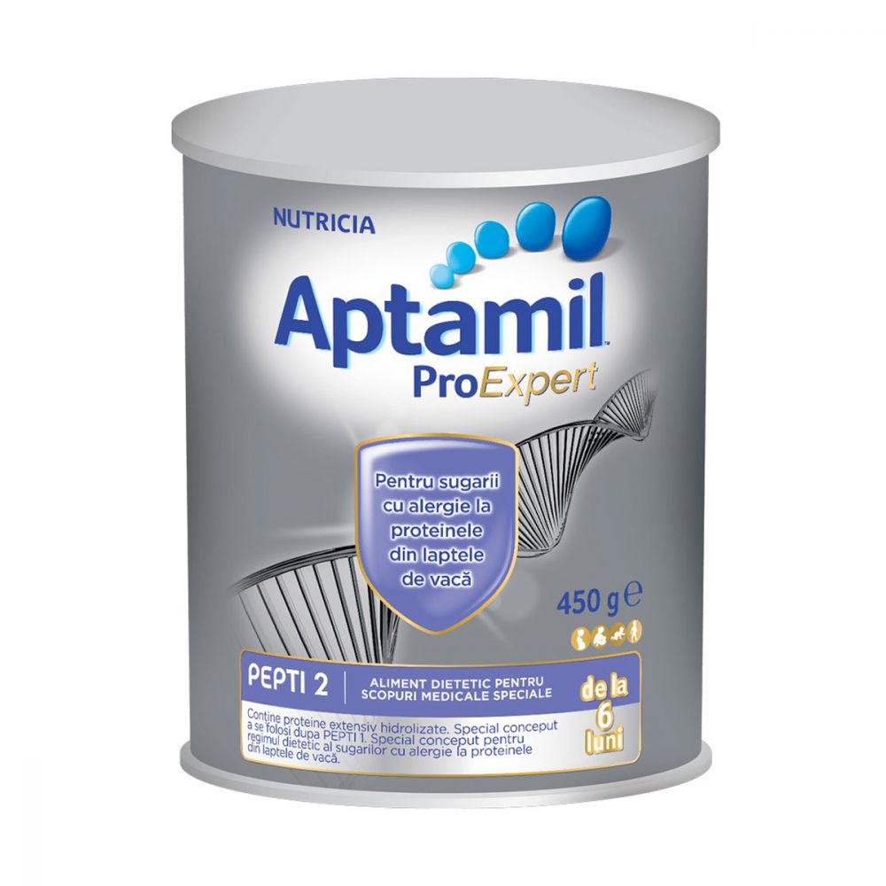 Lapte praf de inceput Aptamil Pepti 2, 450g