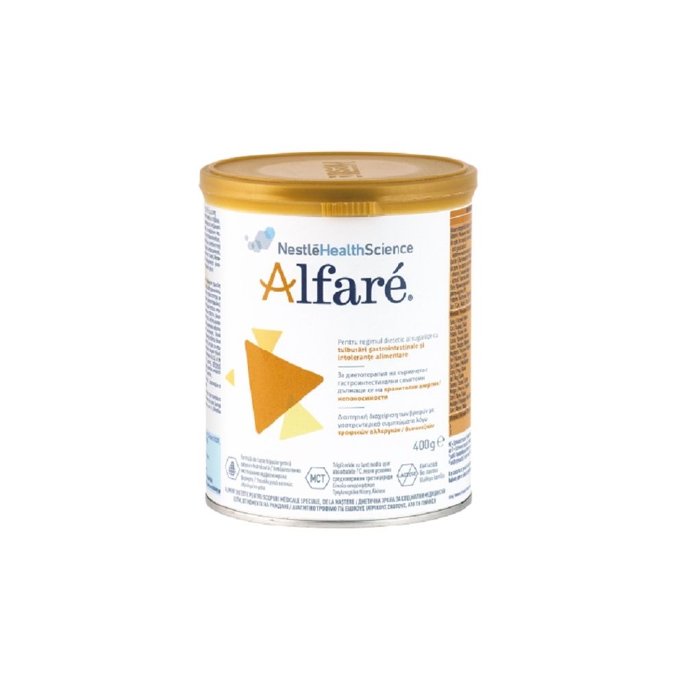Lapte praf de inceput Nestle Alfare, formula dietetica, 400g