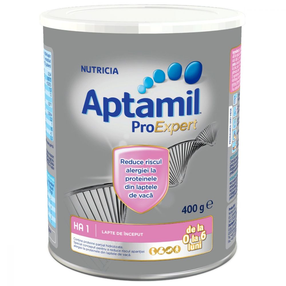 Lapte praf Hipoalergenic Nutricia Aptamil HA1, 400 g, 0-6 luni