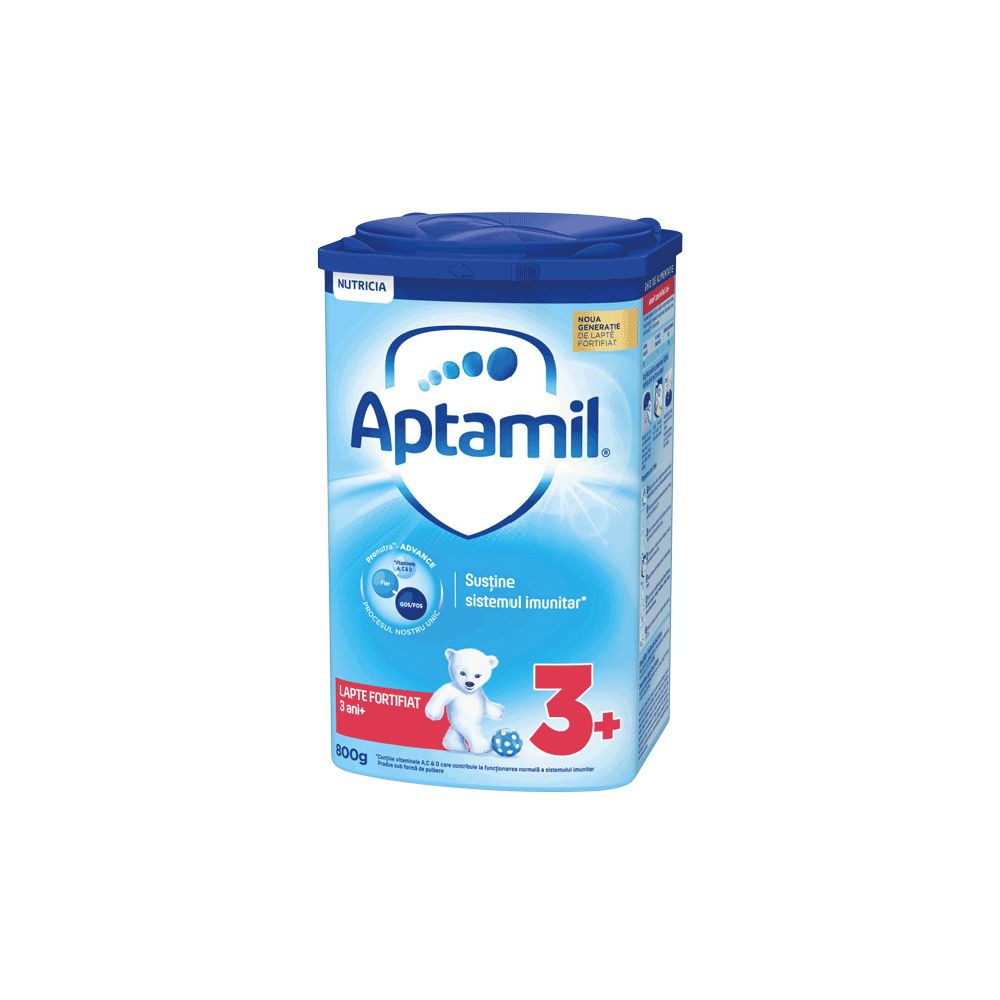 Lapte praf Nutricia Aptamil Junior 3, 800 g, 9-12 luni