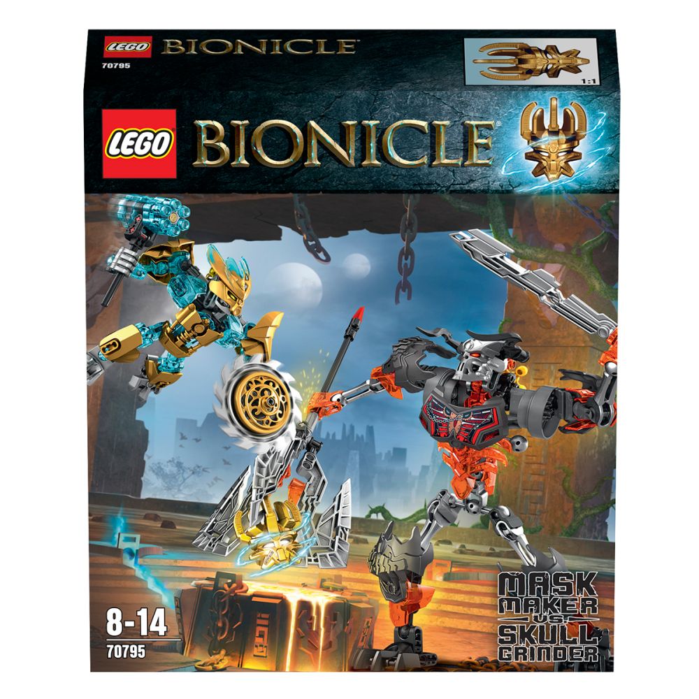 LEGO® Bionicle - Creatorul de masti fata-n fata cu Craniul macinator (70795)