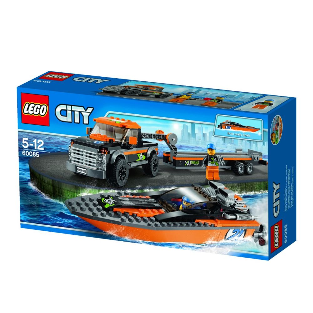 LEGO City Great Vehicles - 4x4 cu barca motorizata (60085)