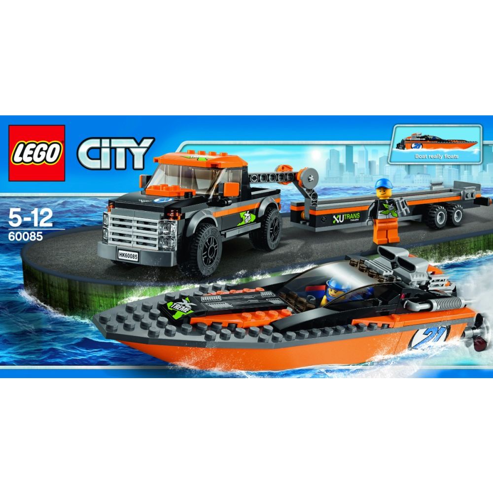 LEGO City Great Vehicles - 4x4 cu barca motorizata (60085)