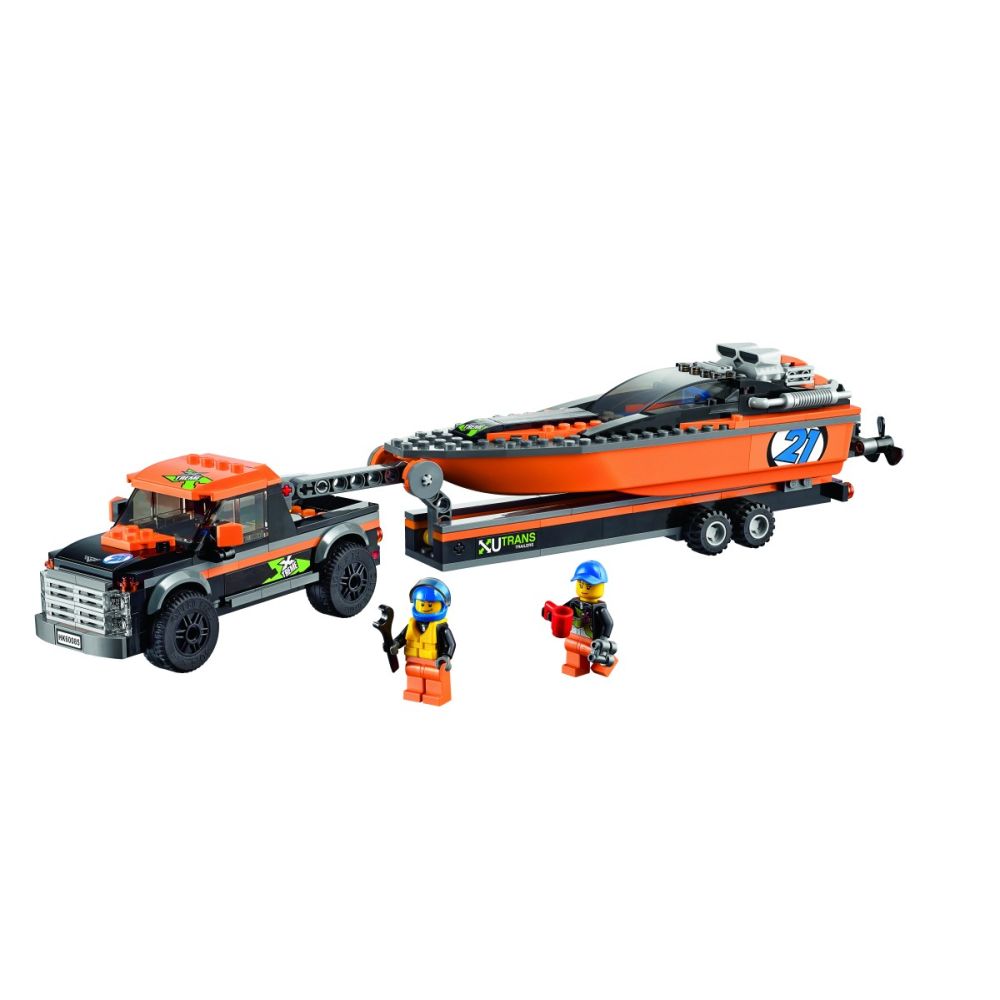 LEGO City Great Vehicles - 4x4 cu barca motorizata (60085)
