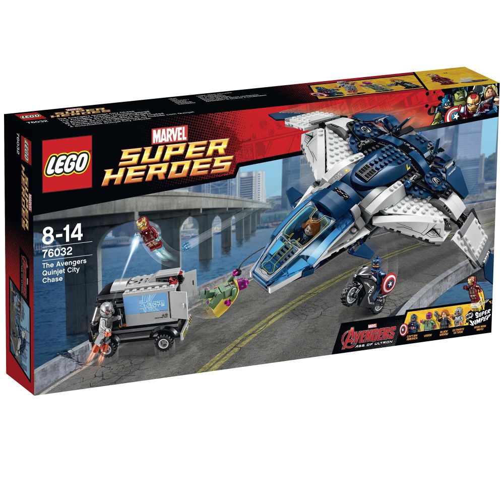 LEGO® DC Comics Super Heroes 76032 - Urmarire in oras cu Quinjetul Razbunatorilor