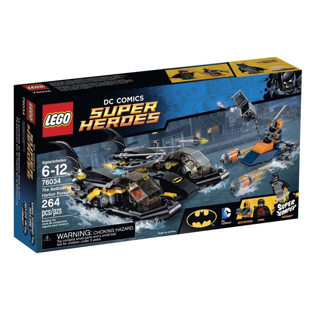 LEGO DC Comics Super Heroes 76034 - Urmarirea in portul Batboat