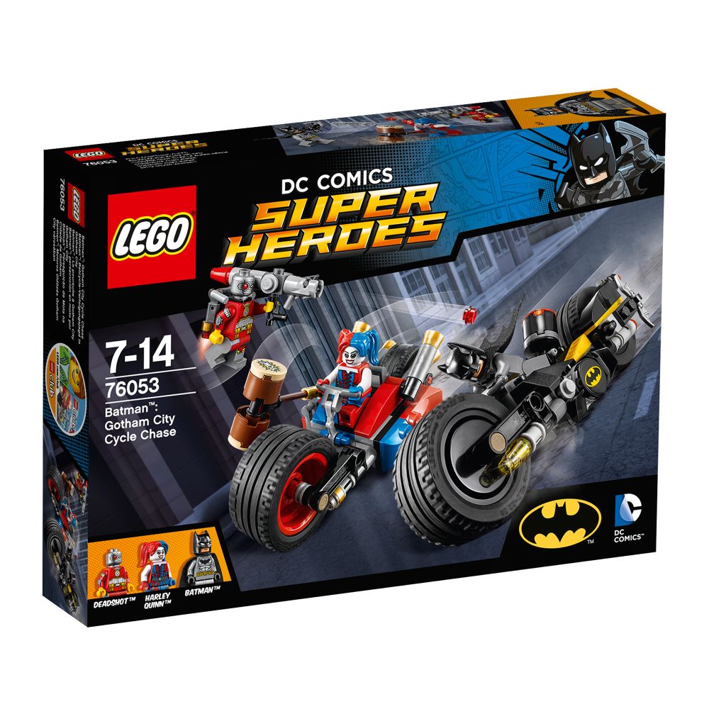 LEGO® DC Comics Super Heroes 76053 - Batman: Urmarire cu motocicleta in orasul Gotham