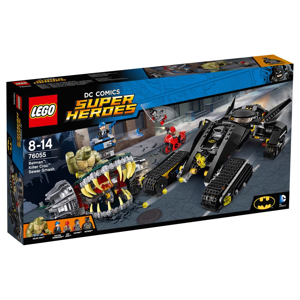 LEGO® DC Comics Super Heroes 76055 - Baan: Lovitura din canal Killer Croc