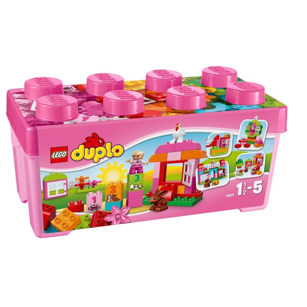 LEGO® DUPLO® - Cutie roz completa pentru distractie (10571)